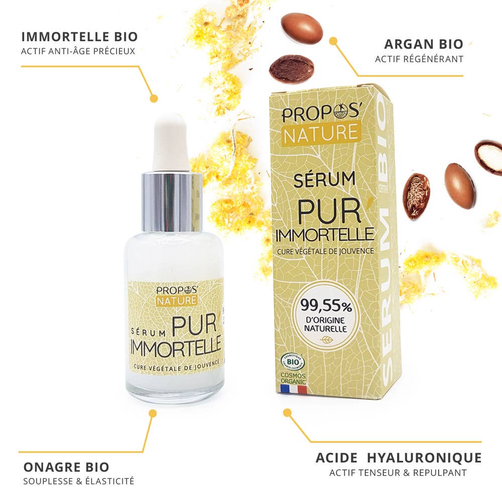 Propos'Nature – Engroshandel Ansigtsserum – Bio Anti-Aging Serum Pur'immortelle med hyaluronsyre - 30 ml4