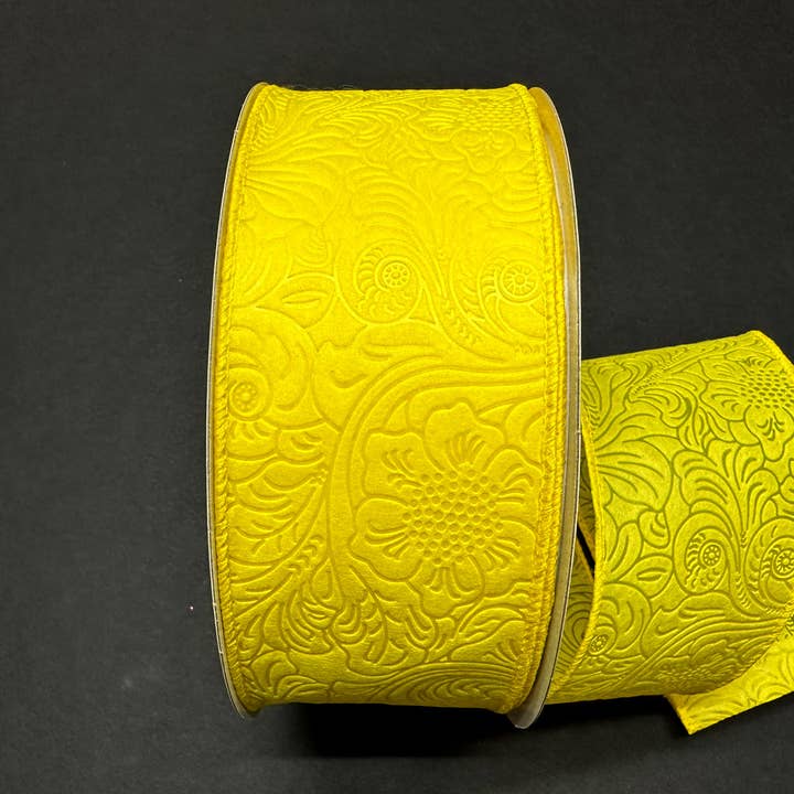 CaBella A Casa - Wholesale Ribbon - Gift Wrapping - Flower Embossed Ribbon-Multiple Color Selections