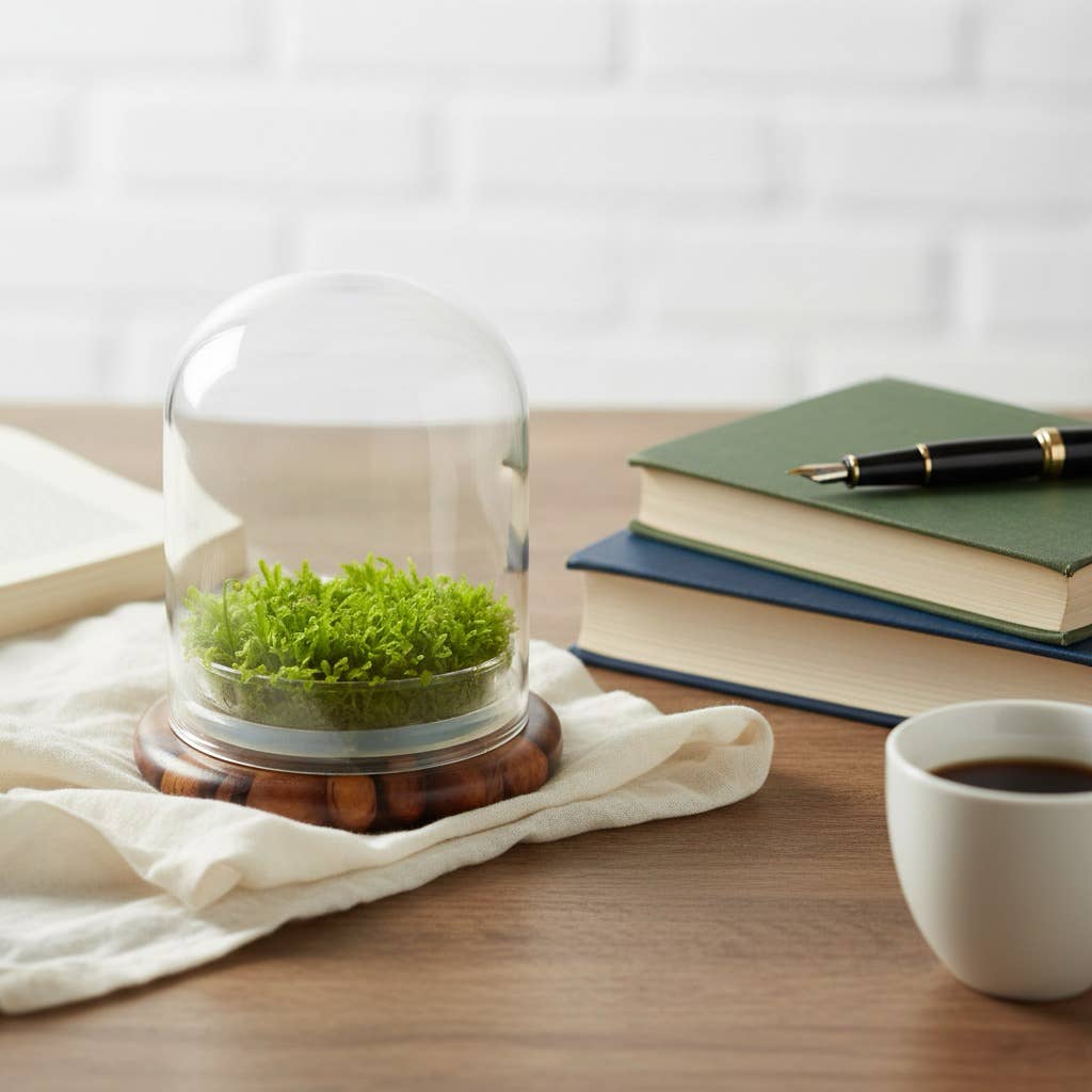 bloomify - Wholesale Terrarium - Bloomify Glass Large Dome – 3.5 x 3.5 x 4.3 Inches – Premium Anti-Fog Glass Cloche Bell Jar with Base - Perfect for Home Decor, Tabletop Displays, Terrariums, and Creative Projects (No Plants)2