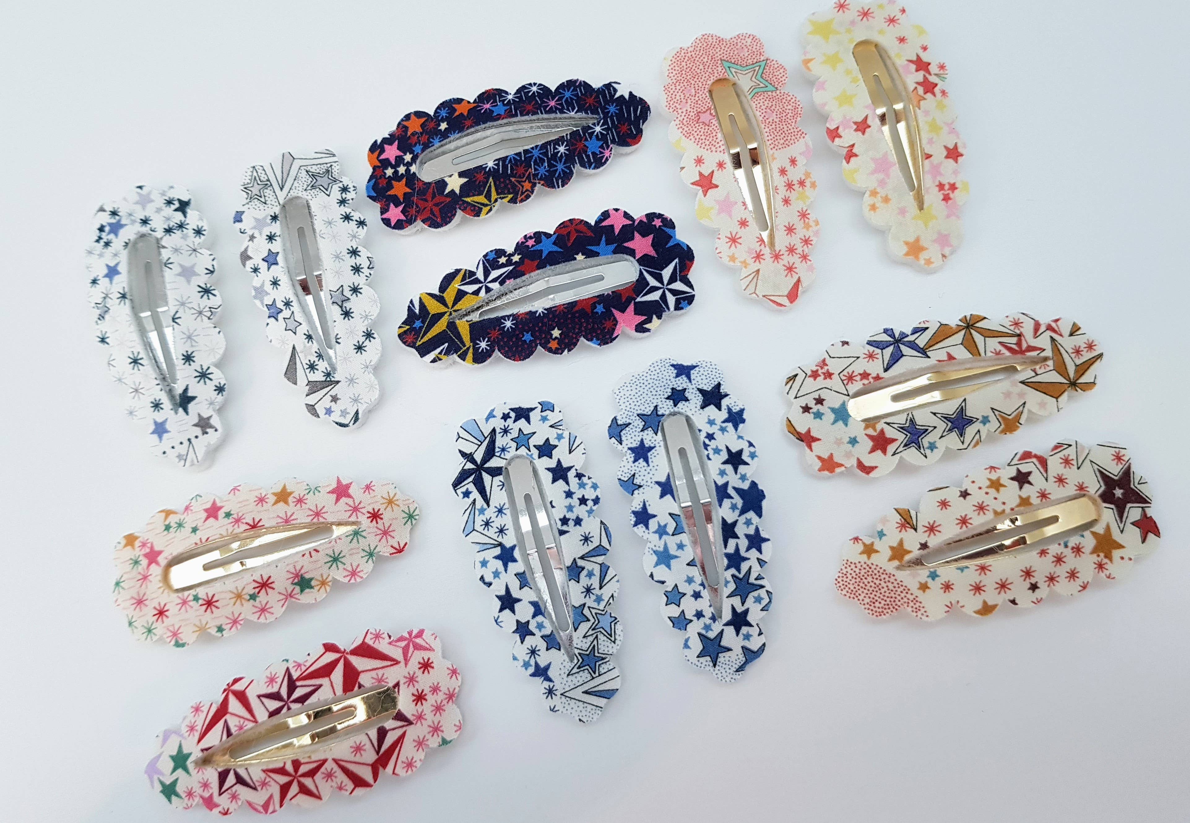 The Blossom Tree House – wholesale Hair clip – Child – Liberty of London fabric hair clips2
