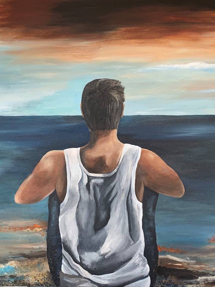 La paix parmi les cieux ardents - Tirage d'art pour la vente par My Artist Soul