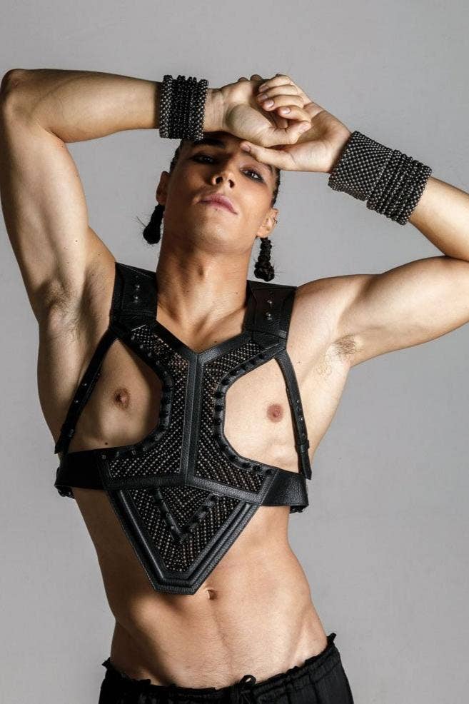 OBJECT & DAWN – wholesale Tank top – Men's – Adonis Men's Leather Beaded Harness6