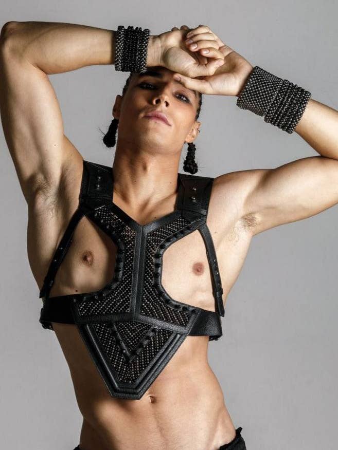 OBJECT & DAWN – wholesale Tank top – Men's – Adonis Men's Leather Beaded Harness6