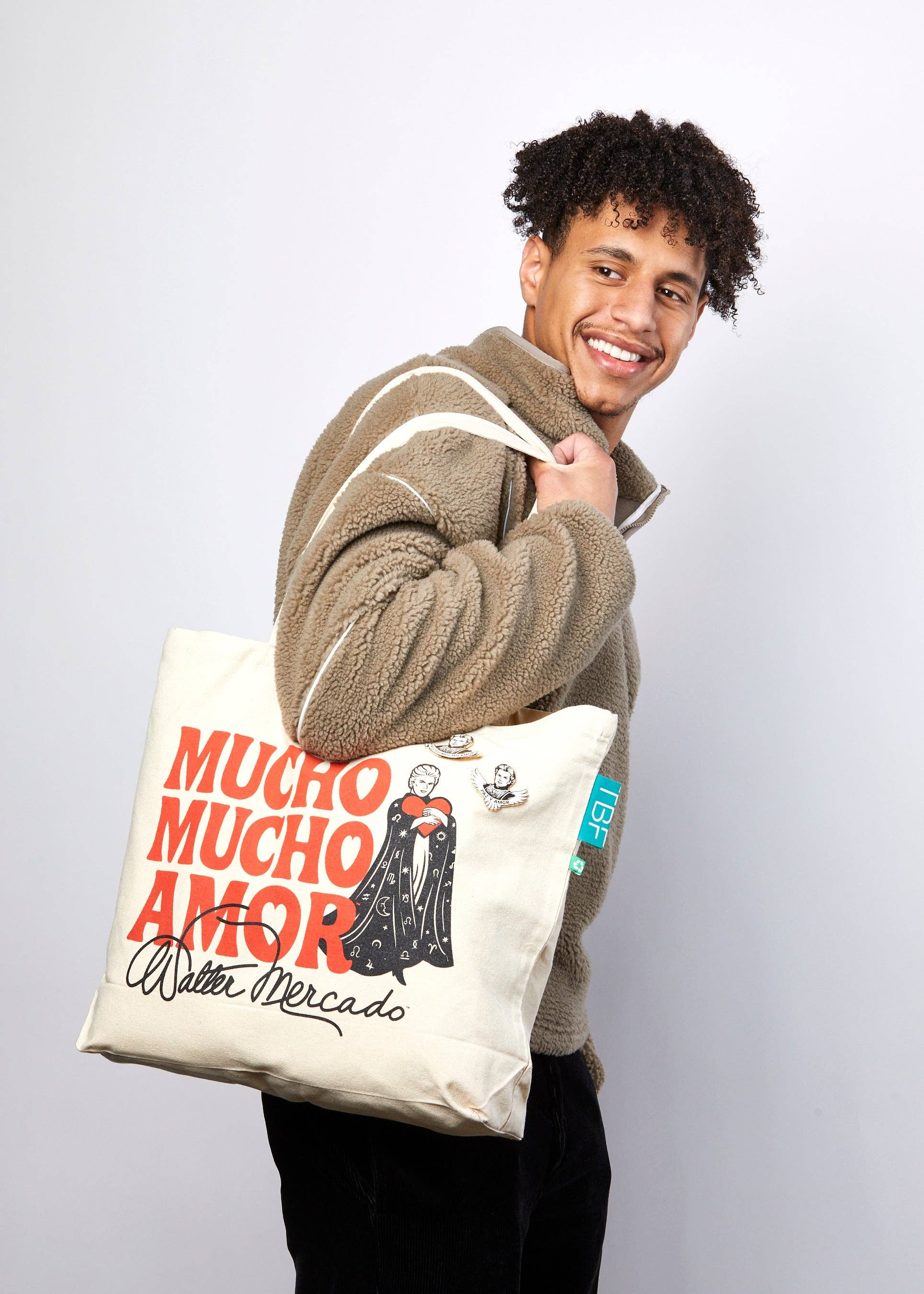 Walter Mercado - Wholesale Tote Bag - Unisex - Walter Mercado - Mucho Mucho Amor Tote Bag4