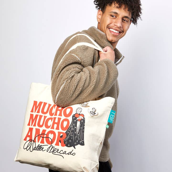 Walter Mercado - Wholesale Tote Bag - Unisex - Walter Mercado - Mucho Mucho Amor Tote Bag4