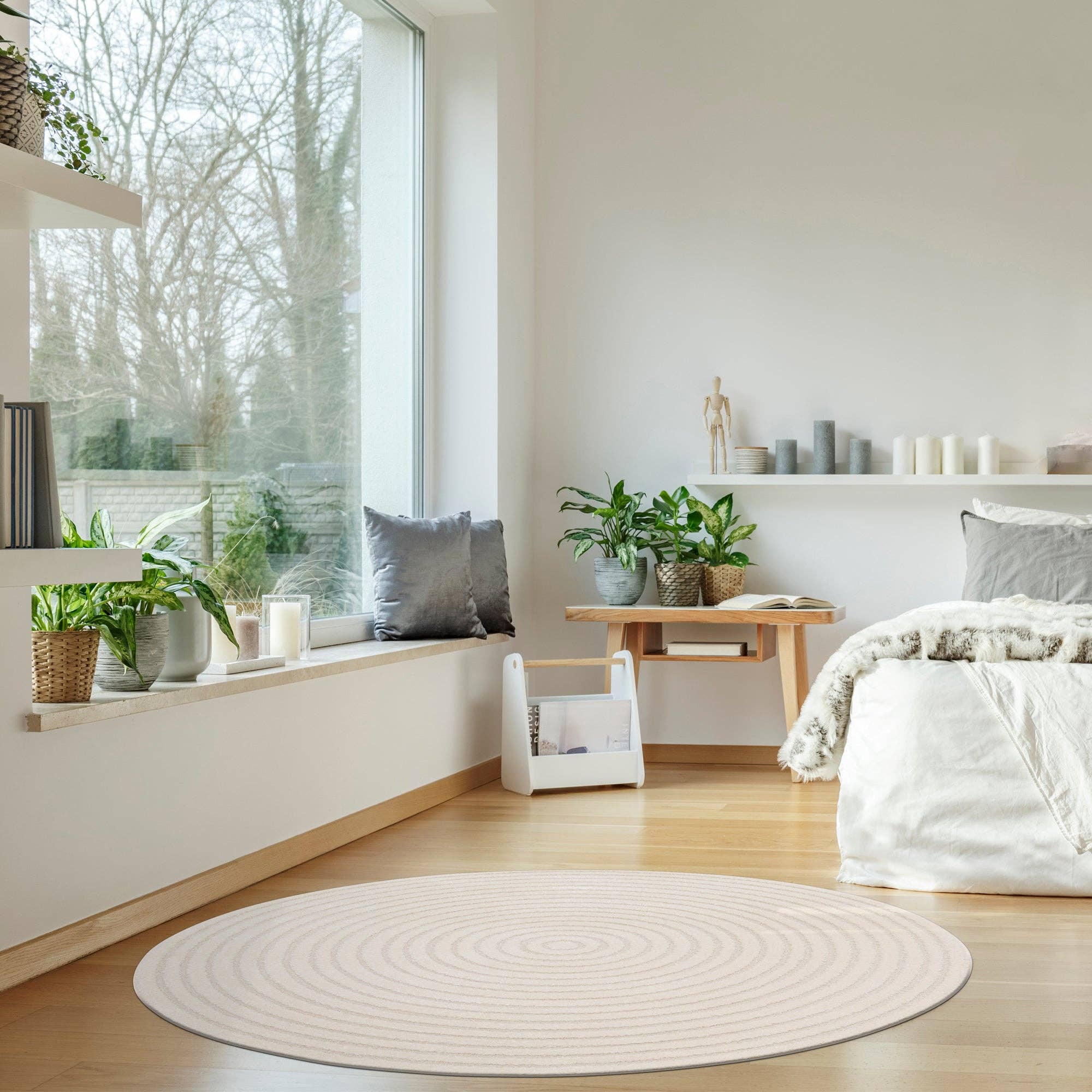 AFK Living - Wholesale Area Rug - CLEO round design rug with relief effect3