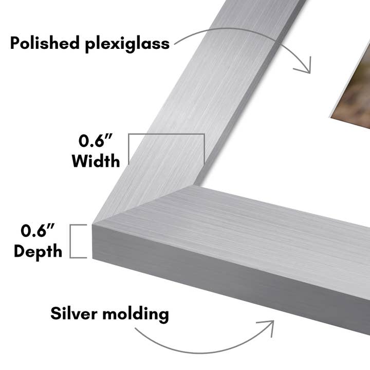 Americanflat - Wholesale Picture Frame - Americanflat 5 Pack Picture Frames With Mat Plexiglass Cover42