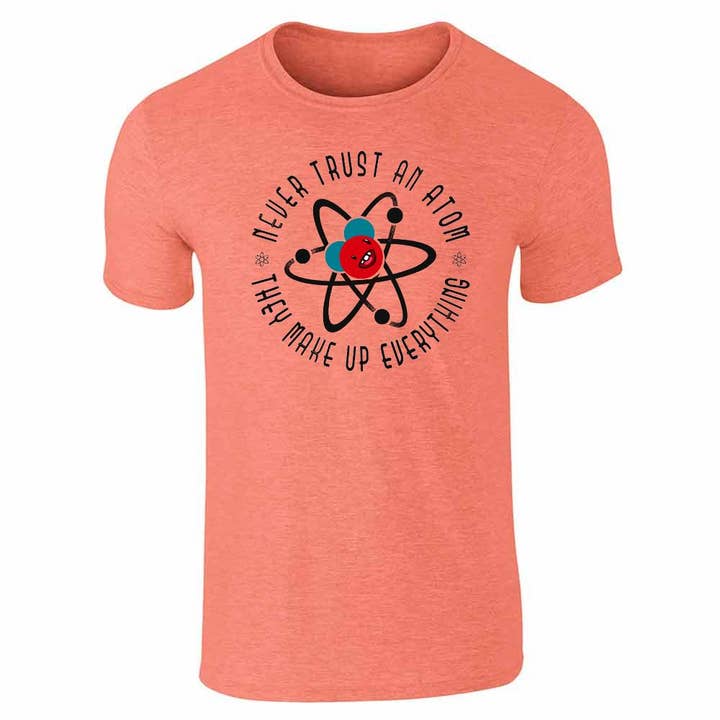 Pop Threads – T-shirt estampada - Unissexo por atacado – Nunca Confies num Átomo Eles Inventam Tudo T-shirt Unissexo9