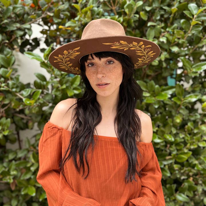 Wild as Heck - Wholesale Fedora - Women's - The Kingsley (rancher hat, unique hat, women artist)