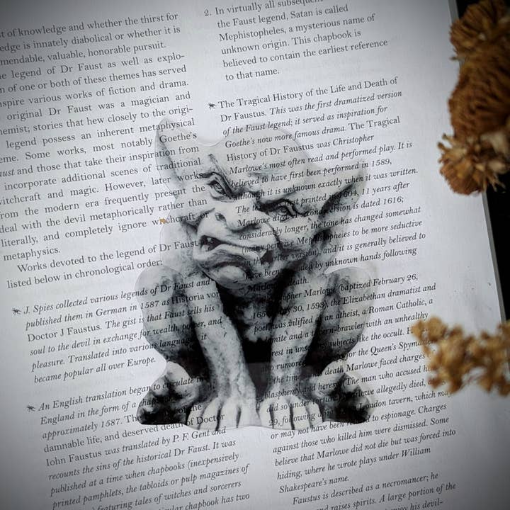 Borrar marcador - Gargoyle Dark Academia Spooky Horror para venta al por mayor de Dark Veinlet