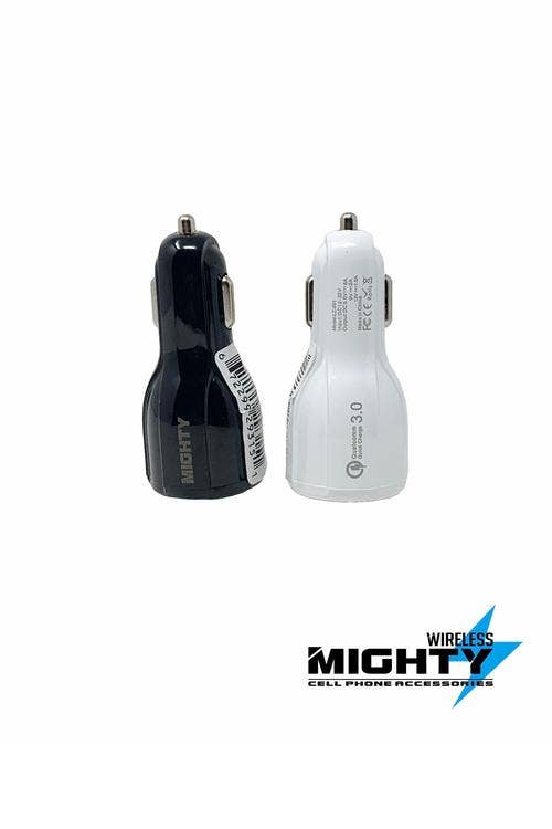 Mighty Wireless - Wholesale Power Adapter - 2 Port Usb Wholesale Car Charger Qualcomm Quick Charge 3.00