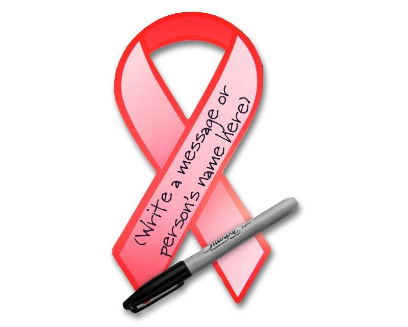 The Awareness Company - Wholesale Decal - Party Decorations - Red Ribbon Paper Donation Ribbons (50/Pack)0