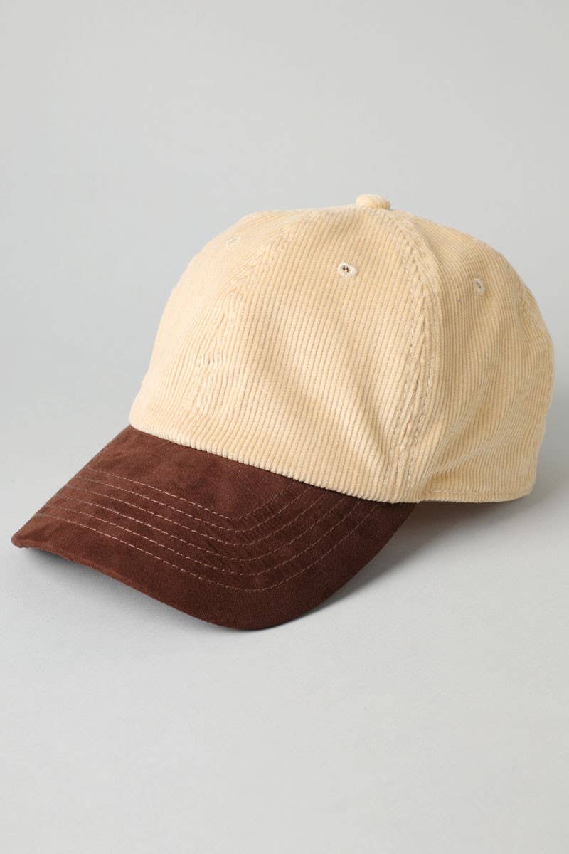 Fashion City – Engroshandel Baseballkasket - Unisex – Tofarvet kasket i fløjl med skygge i syntetisk ruskind17