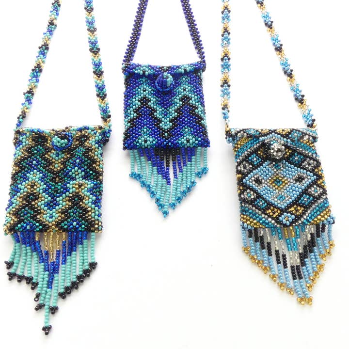 DIAMANTI DESIGNS - Wholesale Crossbody Bag - Women's - Beaded Bag Necklace, Traditional Patterns4