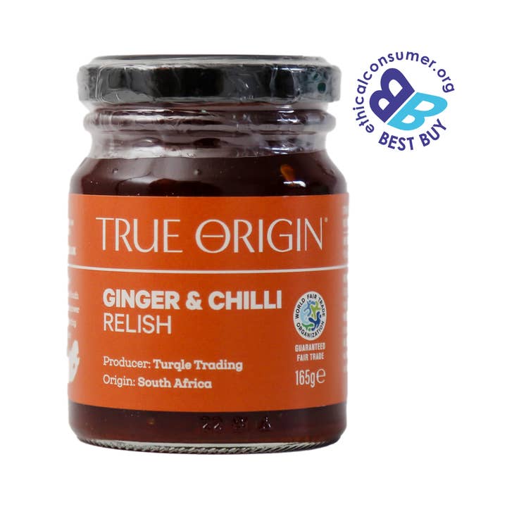 Ginger & Chilli Relish 165g for wholesale by True Origin Foods