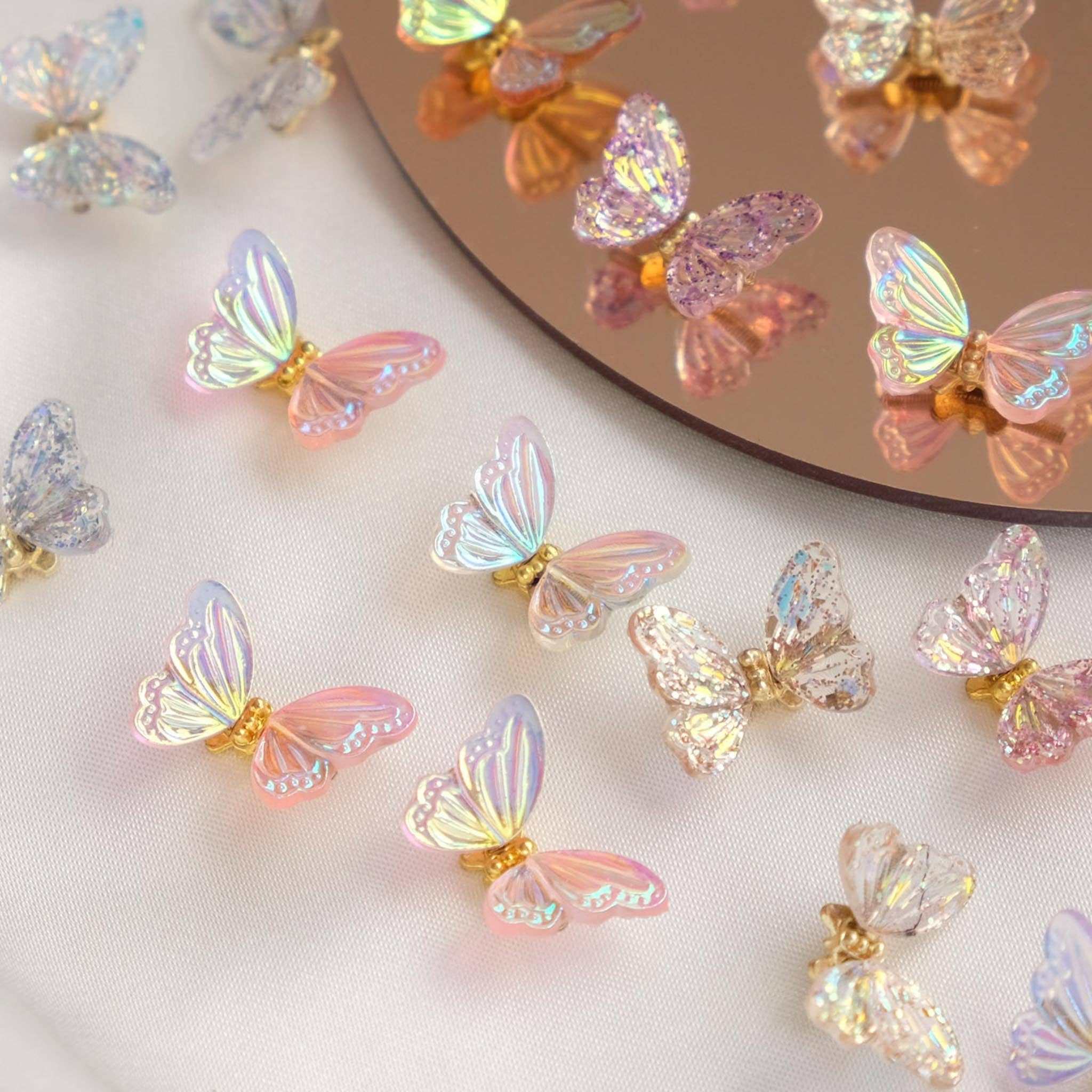 Moon Bunny - Wholesale Craft supplies - Glitter Holographic Butterflies7