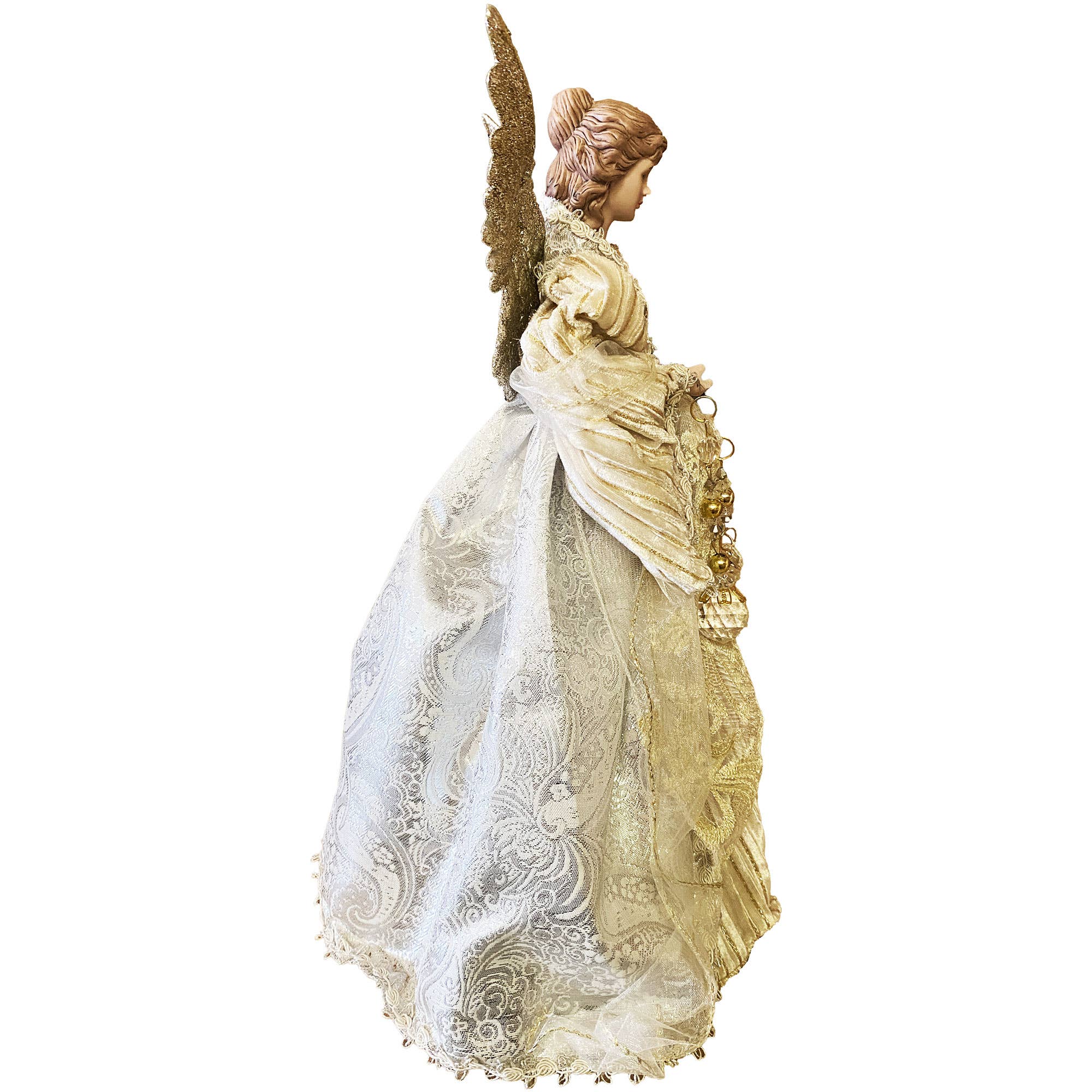 Santa’s Workshop Inc. - Wholesale Tree Topper - 16" Gilded Angel Tree Topper3