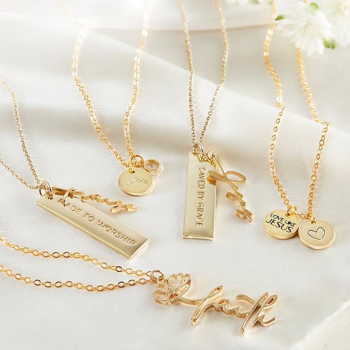 Faithworks by Creative Brands - Wholesale Pendant/Charm Necklace - Wildflower Faith Necklace