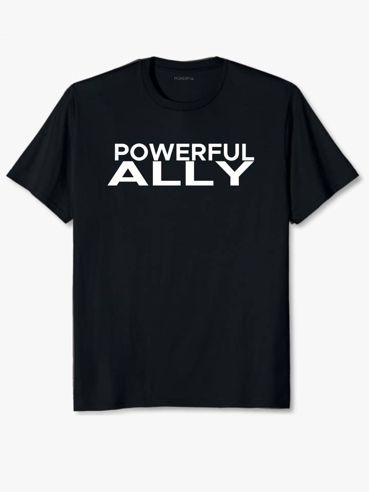 Maglietta Potente Ally per la vendita all'ingrosso da parte di Powerful.Creative