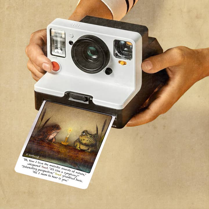 Dafri Studios - Wholesale Encouragement Card - Nature Sounds “Gnome&Toad” Polaroid Collection 1