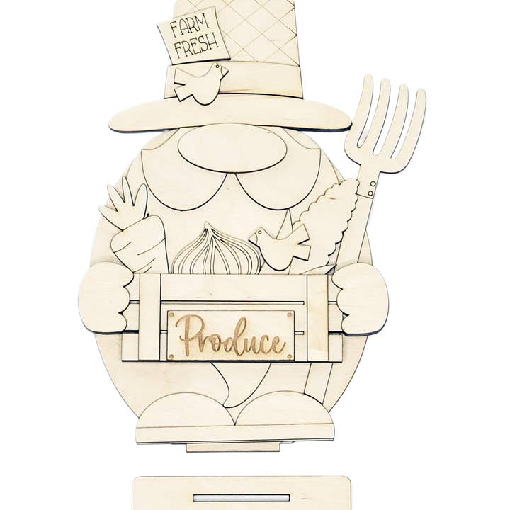 Unfertiges Bauernzwerg-DIY-Set für den Großhandel von Timber & Twine DIY