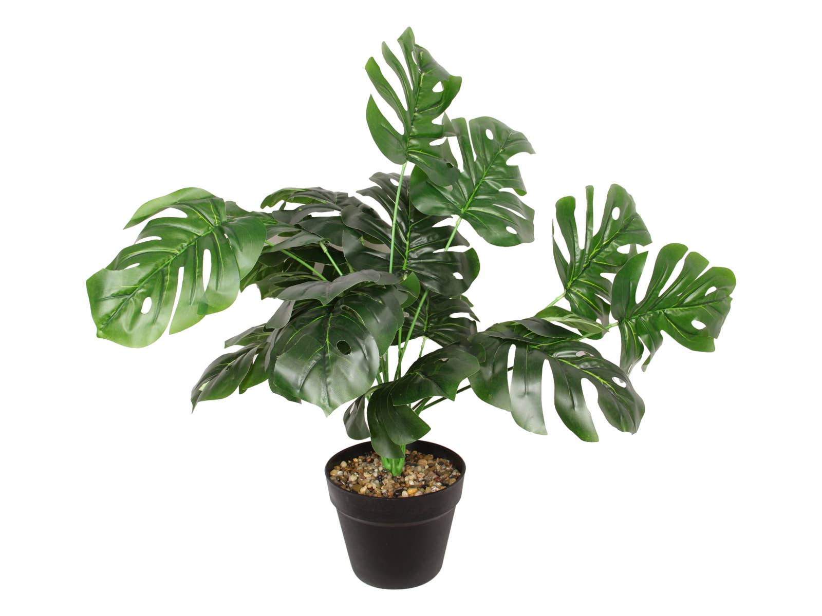 Cubby House by Malmar - Wholesale Artificial plant - 55cm Leaf Fern in Black Pot0