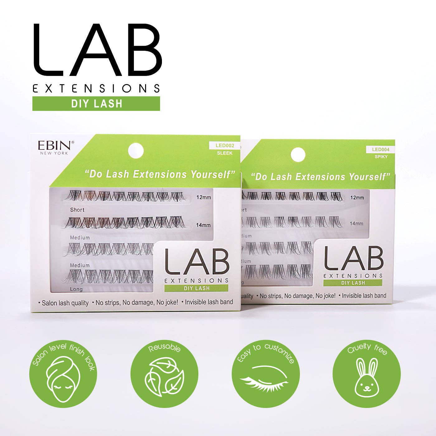 EBIN NEW YORK - Wholesale False/Fake Eyelashes - LAB Extensions DIY Lashes4