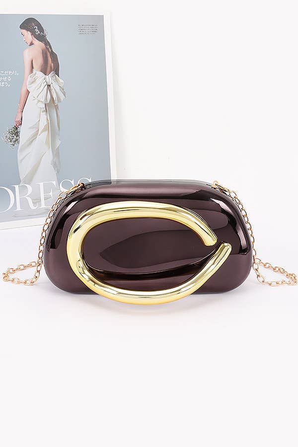 Oblige by G – Großhandel Umhängetasche - Damen – Metallic Hartschalen-Mini-Umhängetasche HPC66450