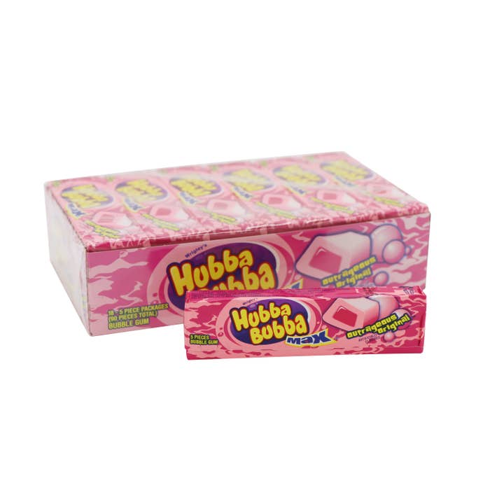 Grandpa Joe's Candy Shop - Vente Chewing-gums - Gomme à bulles Hubba Bubba Max Original, 18 carats