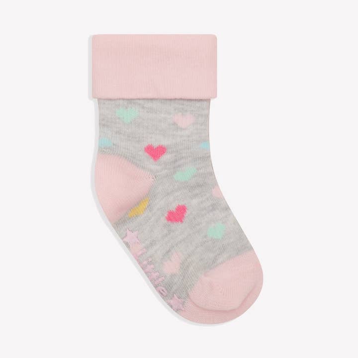 Non-Slip Stay on Baby and Toddler Socks - Rae for wholesale by The Little Sock Company