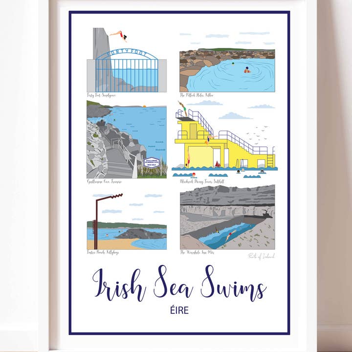 Irish Sea Swims for wholesale by Prints of Ireland