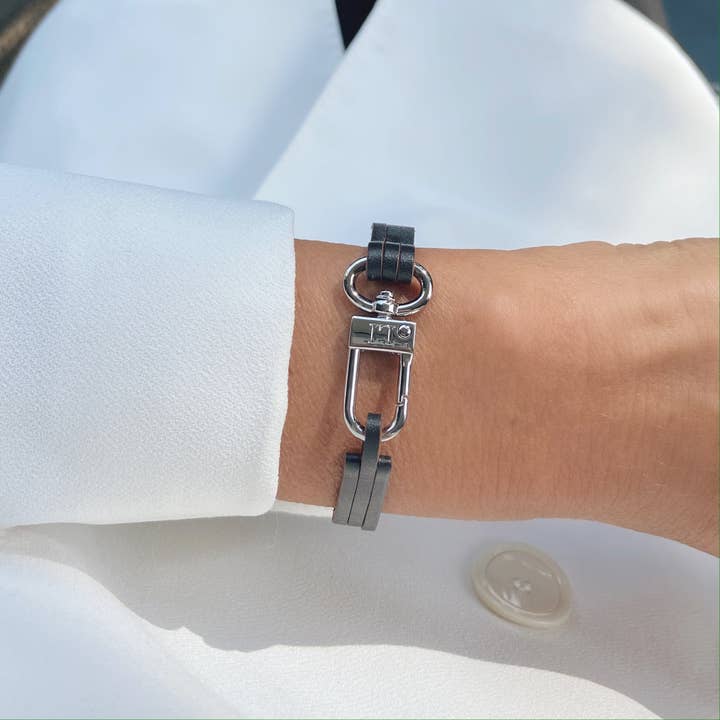 BRACCIALE EBONY Silver Petite per la vendita all'ingrosso da parte di Lovnloc