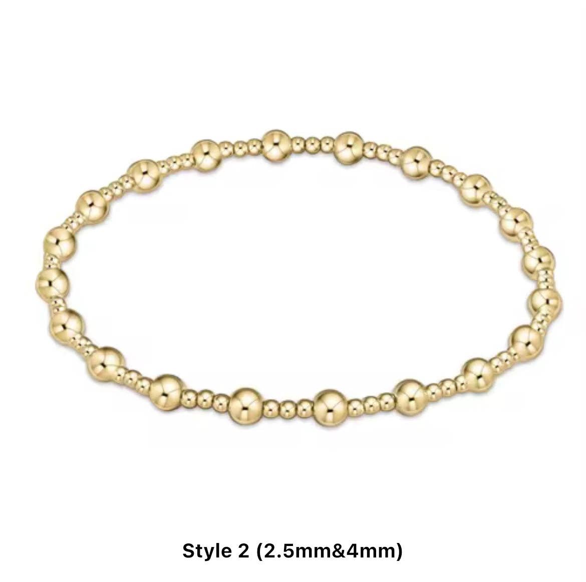 Curated By Suarez - Wholesale Beaded Bracelet - Classic Multi Mixed Beaded Waterproof Non-Tarnish Bracelets6