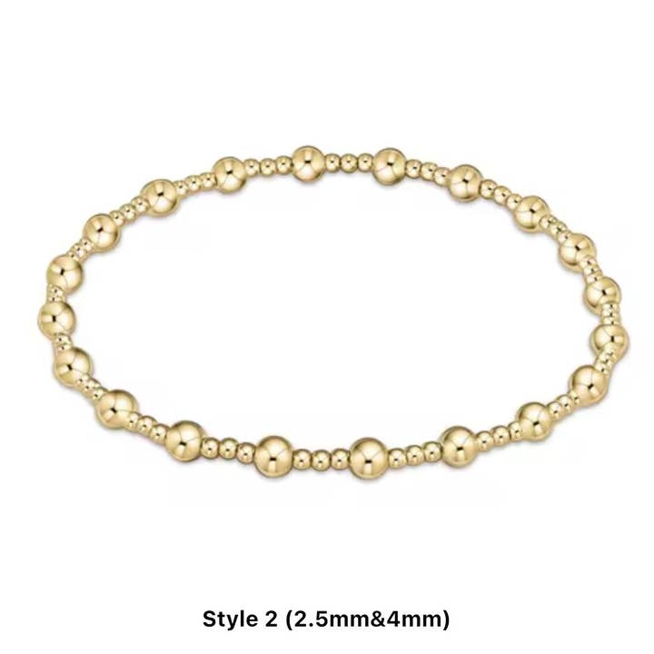 Curated By Suarez - Wholesale Beaded Bracelet - Classic Multi Mixed Beaded Waterproof Non-Tarnish Bracelets6