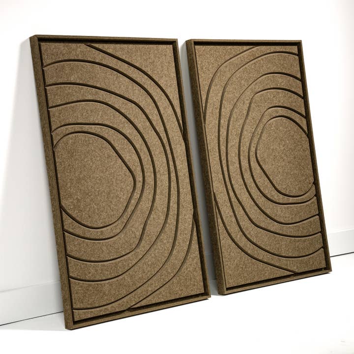 FeltArt Aura Vert olive brume Taille L 70 x 110 cm Lot de 2 pour la vente par FeltArt