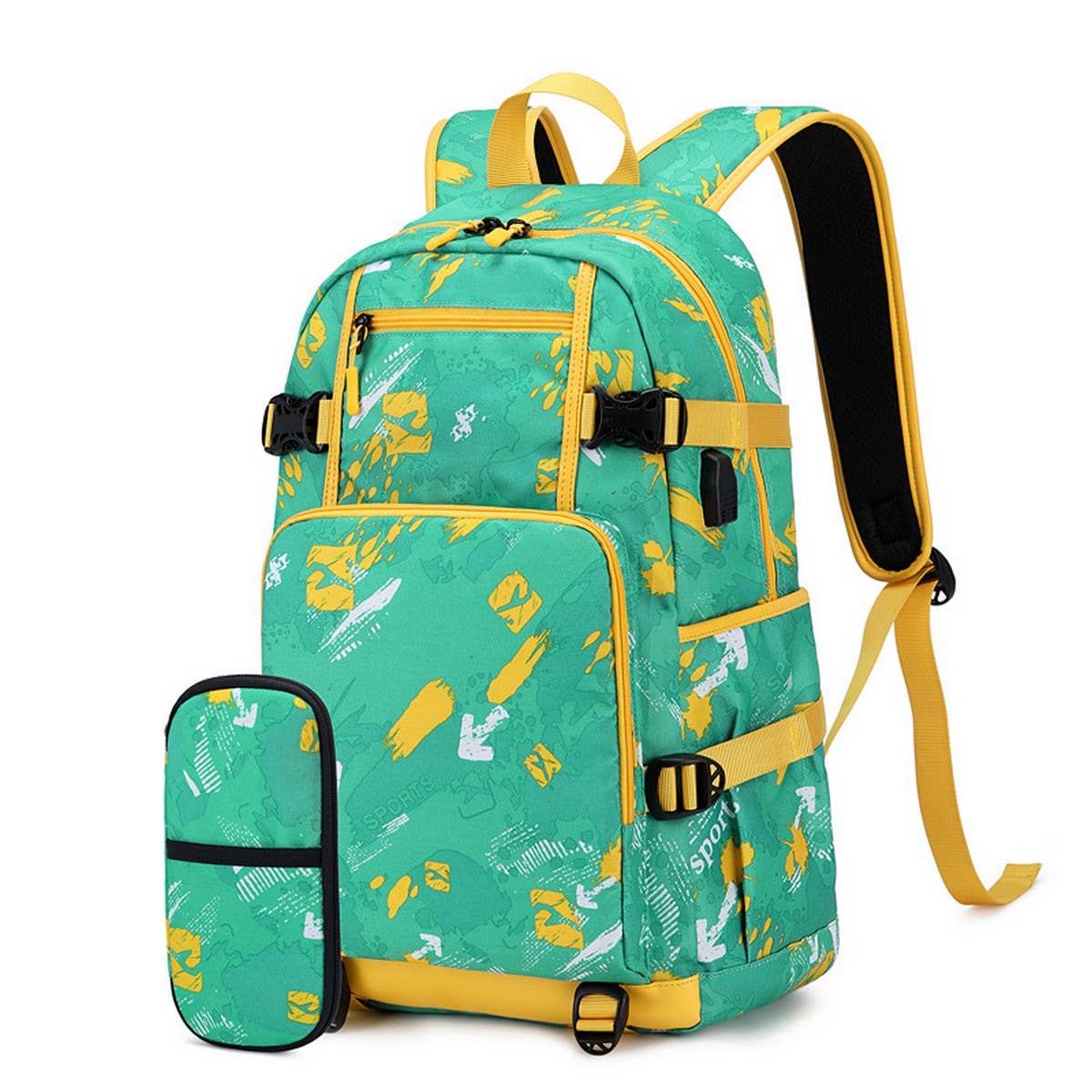 ACCITY - Wholesale Backpack - Kids - Boys’ Backpacks for School, 2-Piece Print Set_CWAB54690