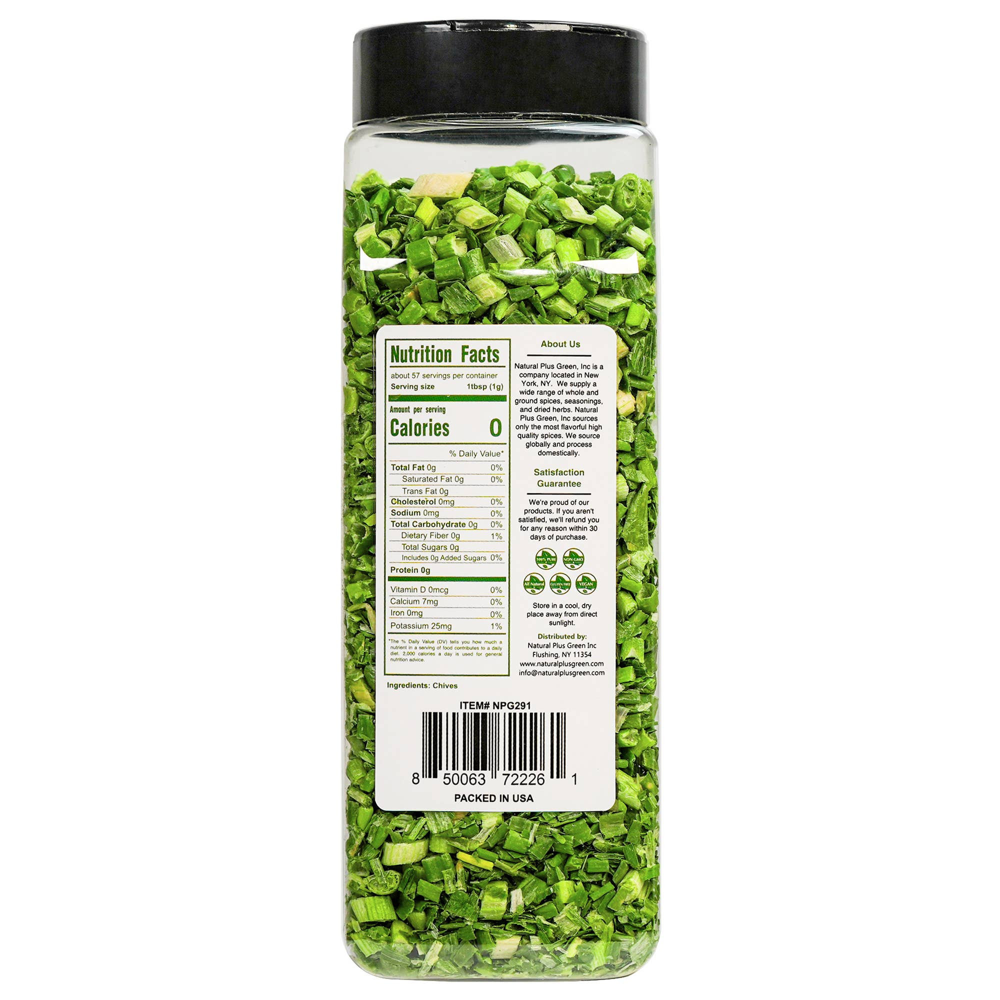 Natural Plus Green - Wholesale Dried/dehydrated vegetables - NPG Freeze-Dried Chives 2 Oz1