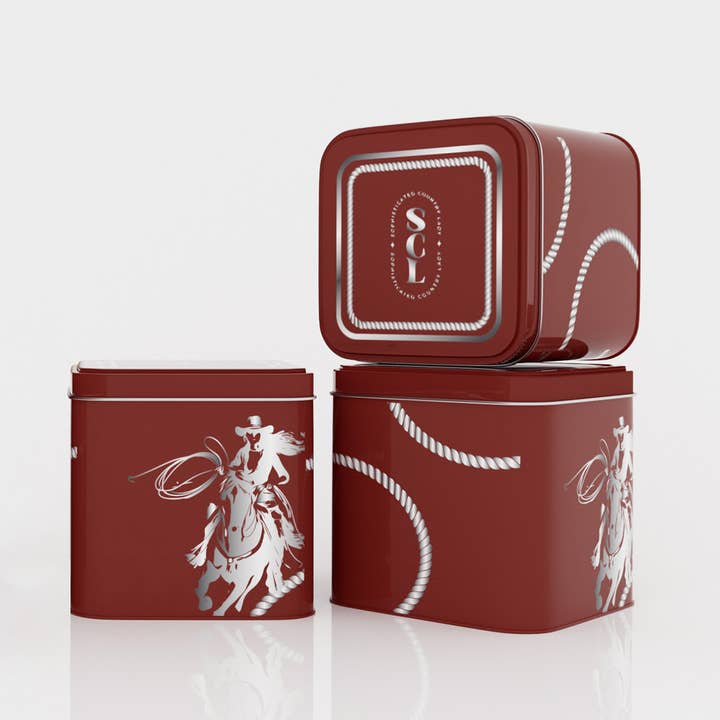 Sophisticated Country Lady - Wholesale Gift Box - Cowgirl Giftable Tin | Western Gift Tin | Cowgirl Gift Box
