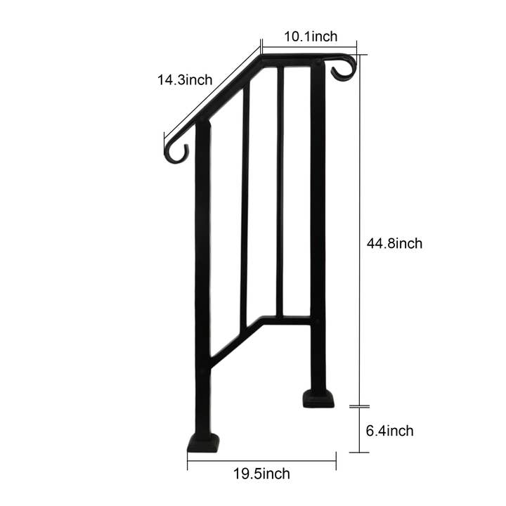 Paris Loft Inc - Wholesale Outdoor Ornament/Decor - Metal Outdoor Stair Railings2