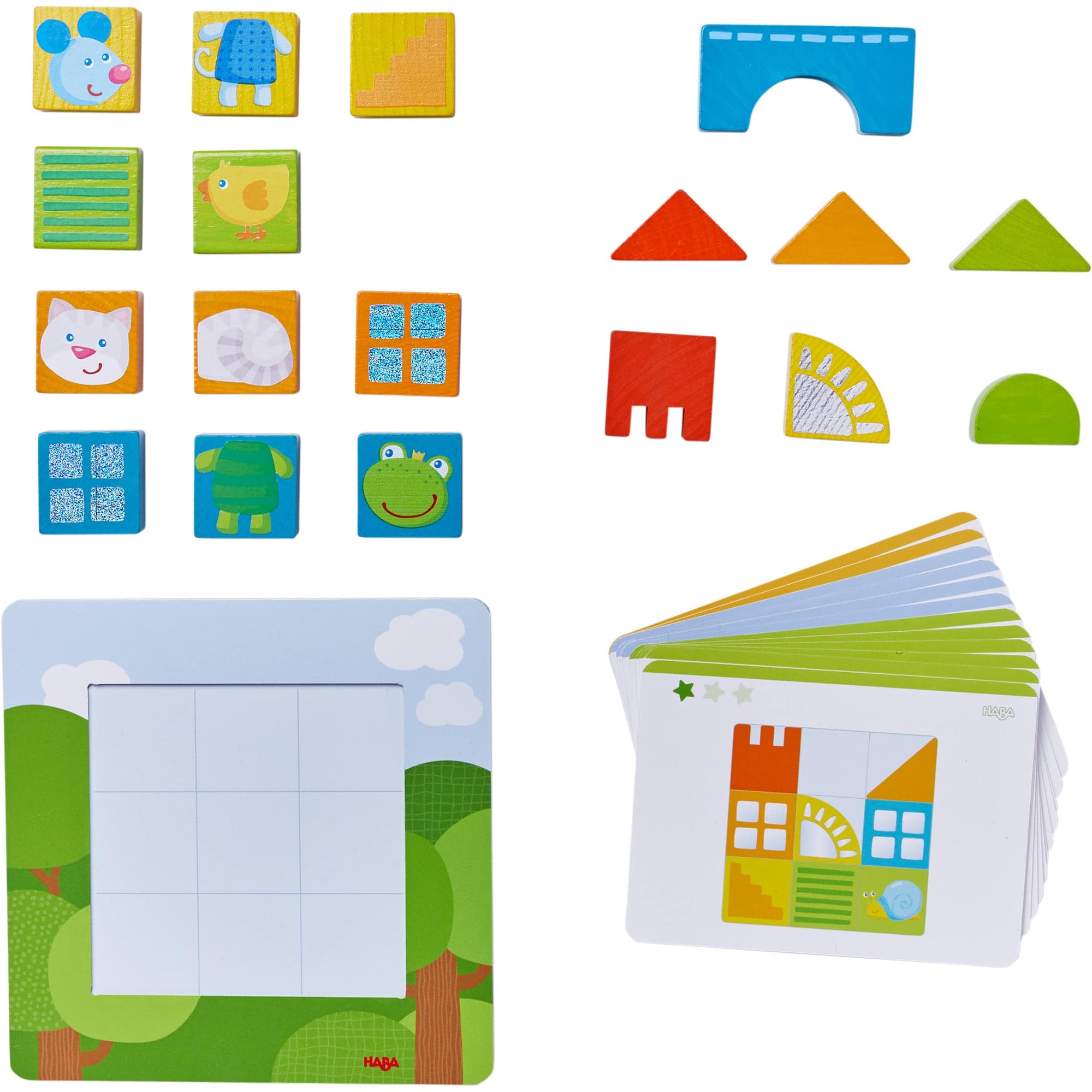 HABA USA - Wholesale Wood Toy - Kids - Animal Squares Arranging Game5