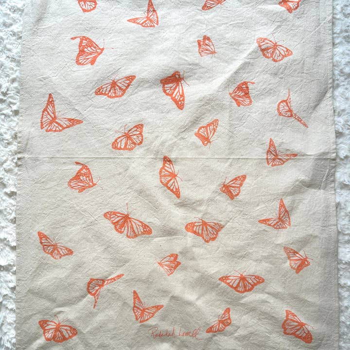 Rebekah Lowell Creative Studio - Wholesale Tea Towel - Monarch Butterfly Tea Towel3