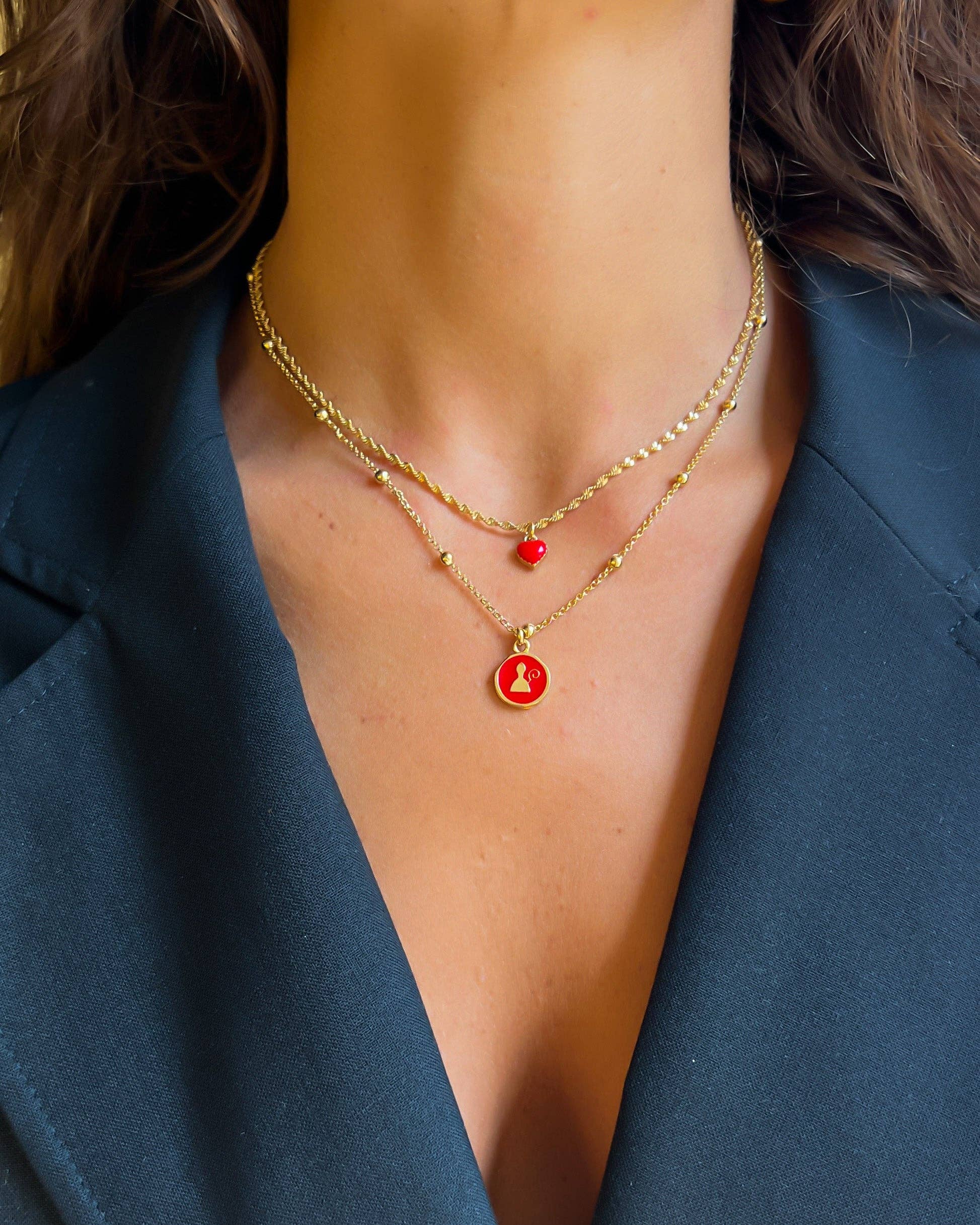 DITTA Alessandra Avallone - Vente Colliers à pendentif - Collier San Gennaro Love3