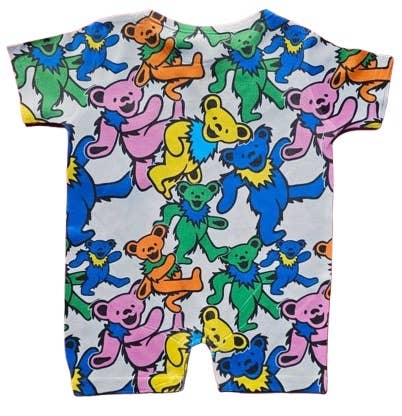 Daphyl's LLC - Wholesale Onesie - Kids - Grateful Dead Swirling Dancing Bears Onesie Romper1