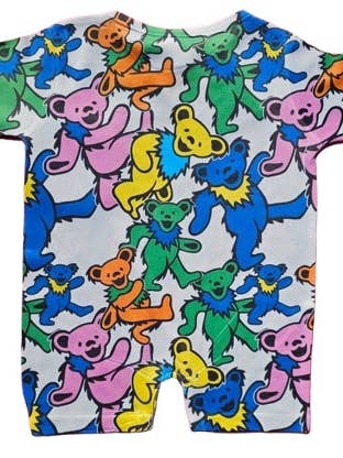 Daphyl's LLC - Wholesale Onesie - Kids - Grateful Dead Swirling Dancing Bears Onesie Romper1