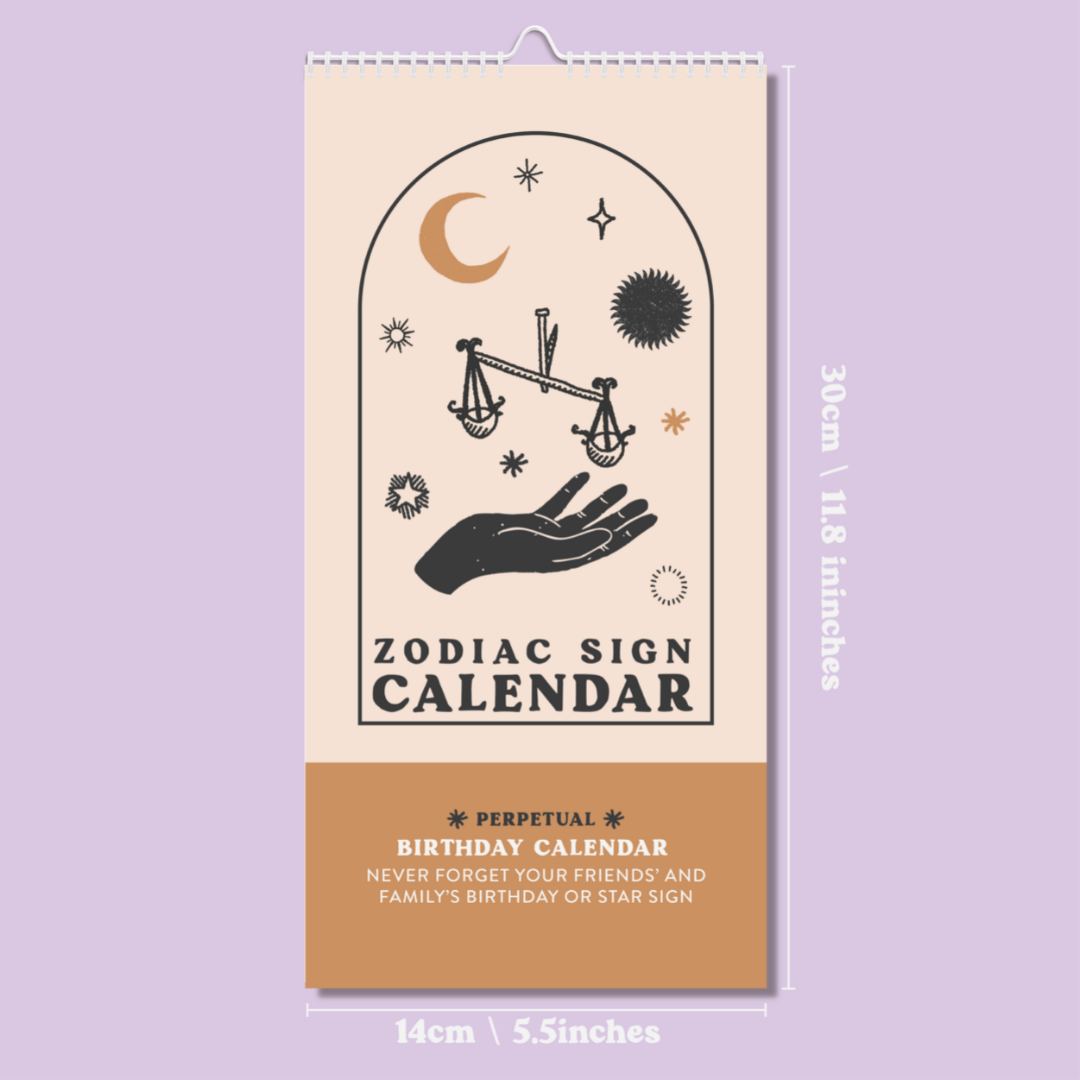 Good Tuesday (Once Upon a Tuesday) - Wholesale Calendar - Undated Birthday Calendar | Zodiac Sign2