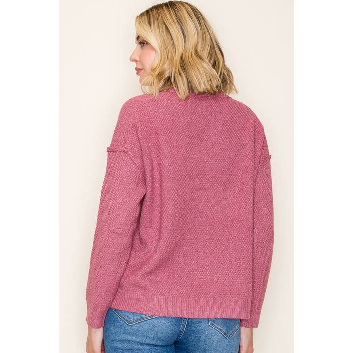 STACCATO – Großhandel Strickpullover – Damen – RUNDHALS-WAFFELPULLOVER-SWEATER14