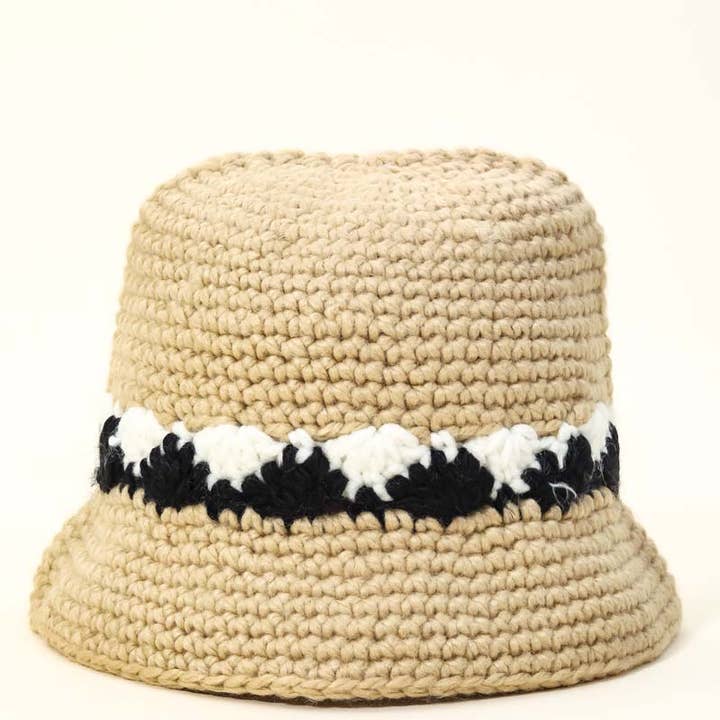 Crochet Knit Bucket Hat for wholesale by Anarchy Street