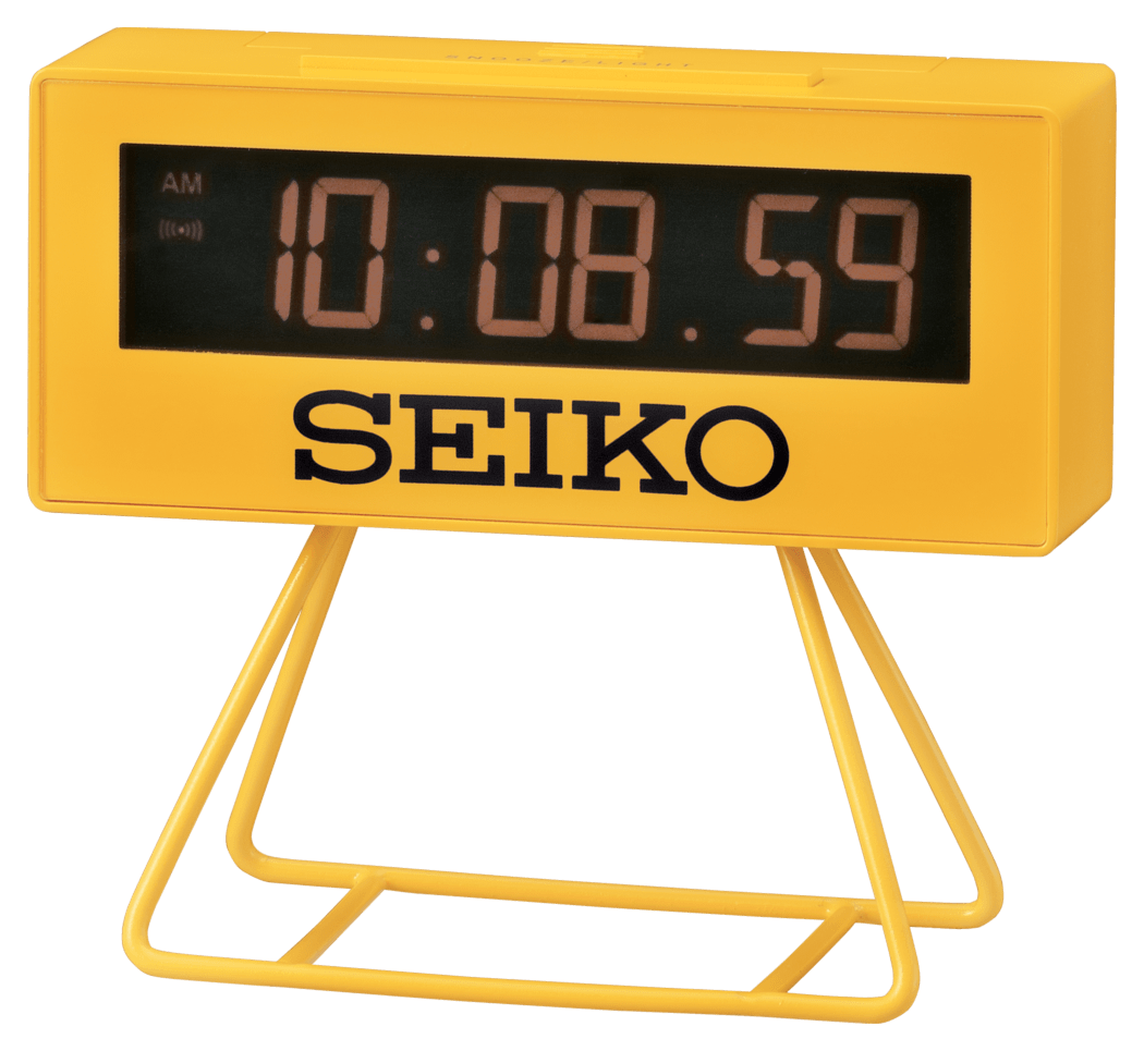 Seiko Clocks USA - Wholesale Alarm Clock - YELLOW Classic Victory Marathon Alarm Clock2