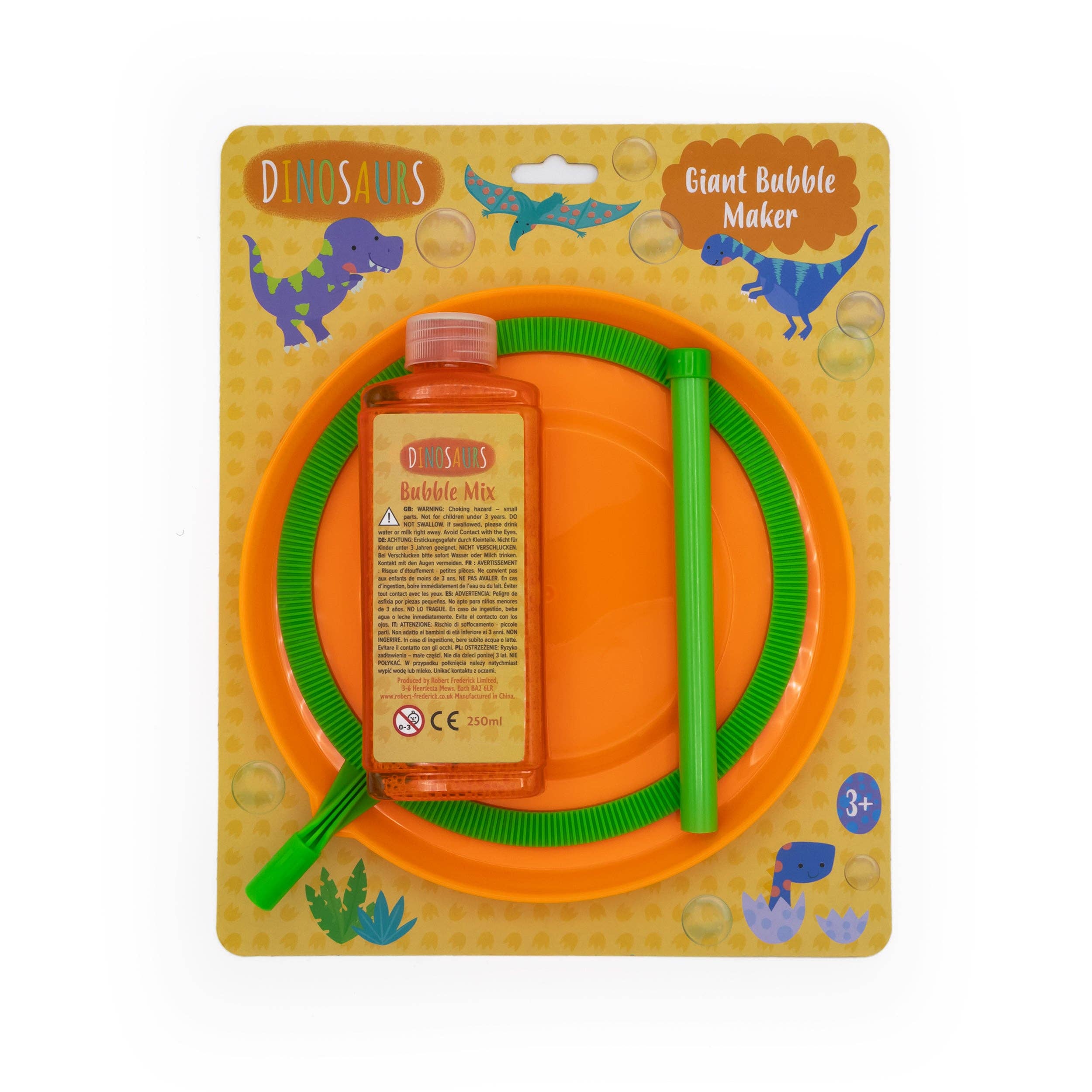 Robert Frederick Ltd – Engroshandel Tryllestav med bobler - Børn – Dinosaurer Kæmpe Boblemaskine1