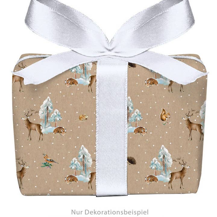 3 Bögen Weihnachten Geschenkpapier WINTERWALD Wintertiere für den Großhandel von fioniony®